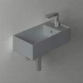 Подвесная раковина SIMAS AGILE 50x27 см, правая, цемент матовый - миниатюра фото 1