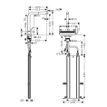 Кухонный смеситель Hansgrohe Aquno Select M81 с вытяжным душем и каскадным режимом (73830670) - миниатюра фото 2