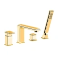 Gessi Eleganza Смеситель для Ванны с Переключателем и Ручным Душем в Золотом Цвете (46037#080) - миниатюра фото 1
