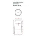 Напольная раковина Artceram Fuori Scala 40, белая матовая/глянцевая, 38x83 см (TFL032 01 00) - миниатюра фото 2