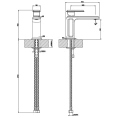 Смеситель для раковины Gessi Eleganza однорычажный, без донного клапана, хром (46002#031) - миниатюра фото 2