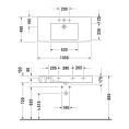 Раковина Duravit Vero для мебели с отверстием под смеситель 1050x490 мм, белая (329100000) - миниатюра фото 4