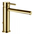 Смеситель для раковины Bossini Oki золотой на 1 отверстие с заглушкой 1 1/4 (Z005301.021) - миниатюра фото 1
