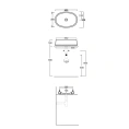 Раковина SIMAS SHARP 600x420 мм для установки на столешницу без перелива, цвет Moka matt - миниатюра фото 2