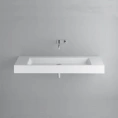 Подвесная раковина BETTEAqua 140×49,5×125 см без отверстия под смеситель, белая (A052-000) - миниатюра фото 1