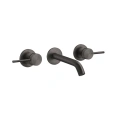 Встраиваемый смеситель GESSI 316 для раковины на 3 отверстия, цвет brushed black metal PVD (54392#707) - миниатюра фото 1