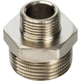 Ниппель STOUT НН переходной 3/4 x 3/8 никелированный - миниатюра фото 2