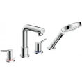 Смеситель для ванны Hansgrohe Talis S с ручным душем, хром (72418000) - миниатюра фото 1
