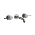 Встраиваемый смеситель GESSI для раковины на 3 отверстия, цвет Steel Brushed (54492#239) - миниатюра фото 1