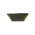 Верхний душ GESSI COLOUR 500х500 мм: 3 режима, хромотерапия, цвет Black Metal Brushed PVD (57977#707) - миниатюра фото 1