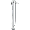 Напольный смеситель для ванны Hansgrohe Metris с вакуумным переключателем и ручным душем (31471000) - миниатюра фото 1