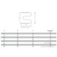 Полотенцесушитель Terminus М-образный 32 ПС 50x50 - миниатюра фото 5