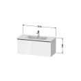 Подвесная тумбочка Duravit D-Neo Black Oak 440x1010x462 с 1 ящиком (DE426301616) - миниатюра фото 2