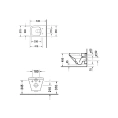 Подвесной унитаз Duravit DuraStyle 540х370 мм безободковый с системой Wondergliss (25510900001) - миниатюра фото 2