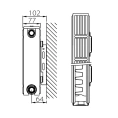 Радиатор стальной панельный Stelrad Compact 21 04 08 с боковым подключением - миниатюра фото 5