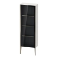 Подвесной шкаф Duravit XViu с 3 стеклянными полками, 1330x500x240 мм, цвет белый глянцевый/champagne matt (XV1366RB122) - миниатюра фото 1