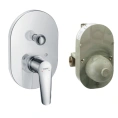 Встраиваемый смеситель для ванны Hansgrohe Logis E с переключателем (71408000) - миниатюра фото 1