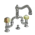 Смеситель для раковины Nicolazzi Onice на 2 отверстия с донным клапаном, хром (2119CR09O) - миниатюра фото 1