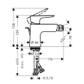 Смеситель для биде Hansgrohe Talis E с донным клапаном (71720000) - миниатюра фото 2