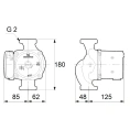 Циркуляционный насос Grundfos UPS 32-80 N 180 - миниатюра фото 3