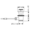 Смеситель для раковины Hansgrohe Metris Classic 31073000 со стильным дизайном - миниатюра фото 3