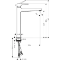 Смеситель для раковины Hansgrohe Metropol 74512000 - миниатюра фото 2