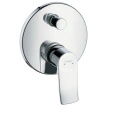 Смеситель для ванны Hansgrohe Metris со встроенным вакуумным переключателем в хромированном исполнении (31493000) - миниатюра фото 1