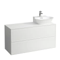 Подвесная тумба Laufen New Classic 118 см с 2 ящиками, белая глянцевая (4.0608.8.085.631.1) - миниатюра фото 1