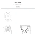 Сиденье-крышка для унитаза Artceram TEN Slim белое с микролифтом (TEA005) - миниатюра фото 2