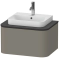 Подвесная тумба Duravit Happy D.2 Plus, 1 ящик, 354x650x480 мм, цвет Stone Grey Satin Matt (HP494009292) - миниатюра фото 1
