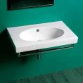Подвесная раковина Simas Lft Spazio 80x49.5 см белая с отверстием под смеситель - миниатюра фото 1