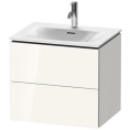 Тумба подвесная Duravit L-Cube 234463 с 2 ящиками, 550x620x481 мм, белый глянец (LC630502222) - миниатюра фото 1