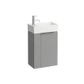 Тумба под раковину Laufen Kartell 815335 с сифоном, 445x275x615 мм, серая матовая (4.0751.1.033.634.1) - миниатюра фото 1