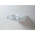 Раковина AZZURRA JUBILAEUM белая со спинкой 50x35 см с отверстием под смеситель справа - миниатюра фото 2