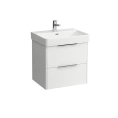 Подвесная тумба LAUFEN Base 570x440x530 мм с двумя ящиками, матовый белый (4.0223.2.110.260.1) - миниатюра фото 1