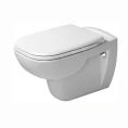 Подвесной унитаз Duravit D-Code с сиденьем с системой мягкого закрывания (253509+006739)) - миниатюра фото 1