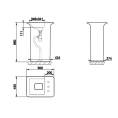 Напольная раковина Gessi iSpa 60x45 см, матовый белый - миниатюра фото 2