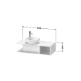 Стильная подвесная тумба Duravit D-Neo: элегантность Black Oak и компактность (DE491901616) - миниатюра фото 2