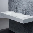 Подвесная раковина BETTEAqua 140 см Glaze Plus белая с крепежом (A052 HLW2) - миниатюра фото 1