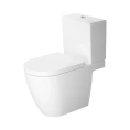Унитаз подвесной Duravit Me by Starck с антибактериальным покрытием HygieneGlaze, универсальным сливом, белый (2172092000) - миниатюра фото 1