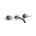 Встраиваемый смеситель GESSI 316 для раковины на 3 отверстия, цвет Steel Brushed (54292#239) - миниатюра фото 1