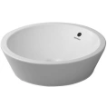 Накладная круглая раковина Duravit 530 мм без отверстия, с переливом, белая (447530000) - миниатюра фото 1