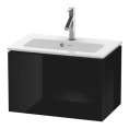 База под раковину Duravit L-Cube 400x620x391 с выдвижным ящиком, черный глянец (LC615604040) - миниатюра фото 1