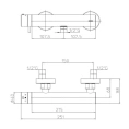 Смеситель для душа Bossini Oki наружный 1/2, никель шлифованный (Z005131.094) - миниатюра фото 2