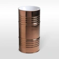 Раковина свободностоящая Kerasan Artwork BARREL белая с розовым золотом (4742K80) - миниатюра фото 1