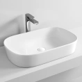 Накладная раковина Artceram Ghost 65x42 см, белая, без отверстий - миниатюра фото 1