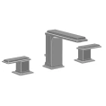 Gessi Eleganza Смеситель для раковины на 3 отверстия с донным клапаном Finox (46012#149) - миниатюра фото 1