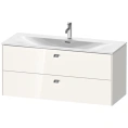 Подвесная тумба Duravit Brioso 234412 с 2 ящиками, 555x1220x479 мм, цвет White High Gloss (BR431402222) - миниатюра фото 1