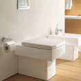 Унитаз напольный Duravit Vero с вертикальным смывом и независимым подключением (2117090000) - миниатюра фото 1