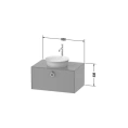 Подвесная тумба Duravit White Tulip с двумя ящиками, белая высокоглянцевая (WT498008585) - миниатюра фото 2